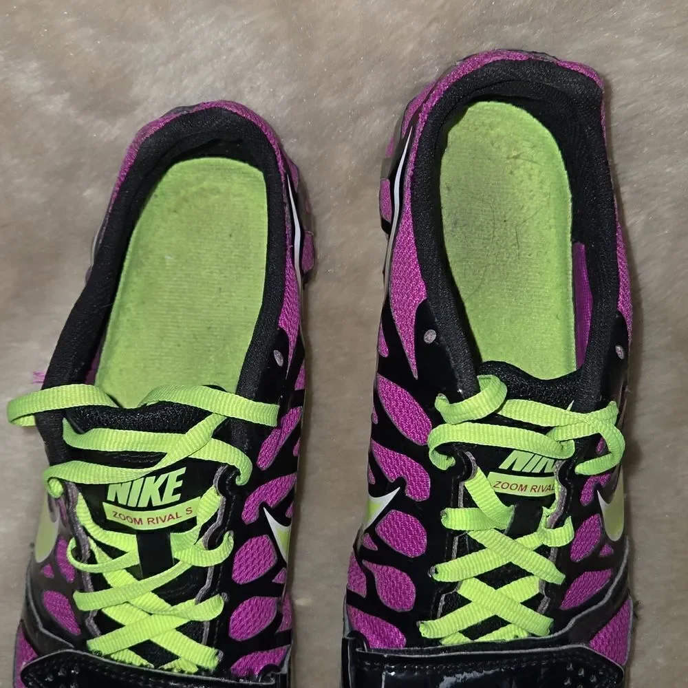 NIKE ZOOM RIVAL S TRACK AND FIELD SPRINT CLEAT SHOES, SIZE 9